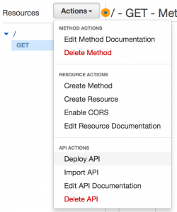 Ionic AWS full stack starter api select deploy