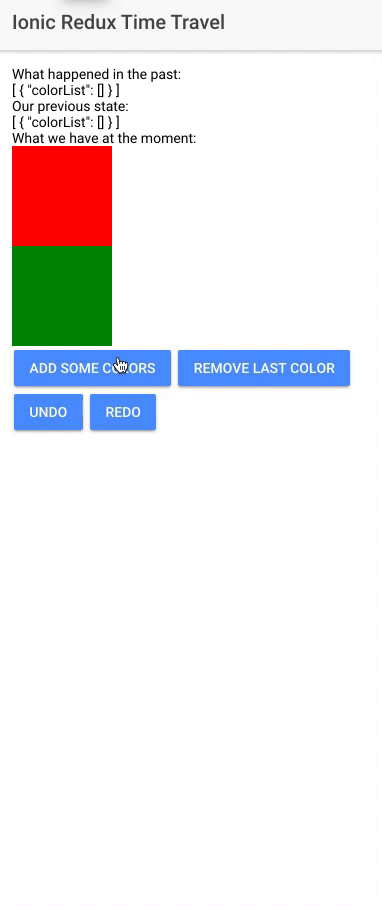 ionic redux time travel undo redo init