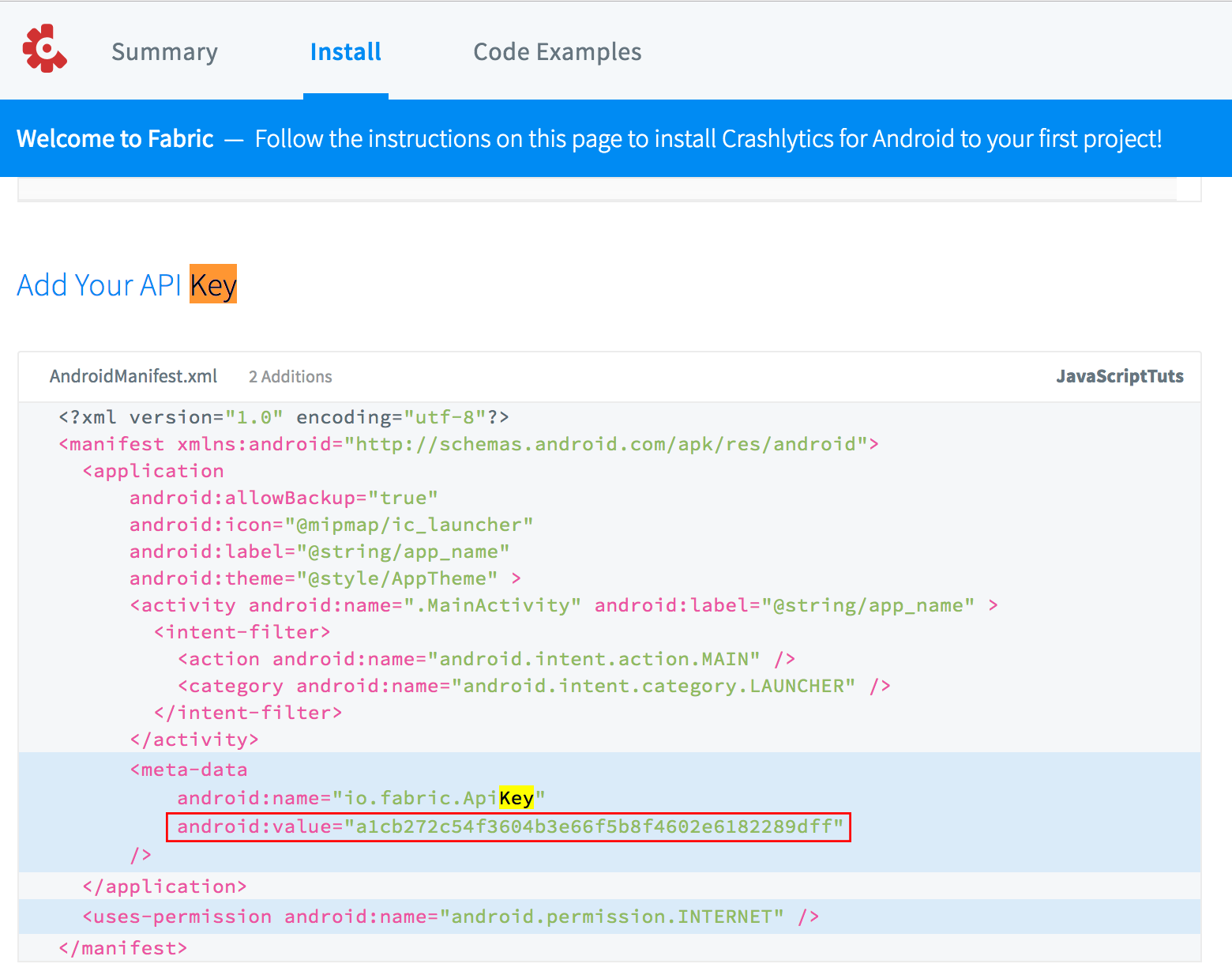 ionic twitter firebase oauth fabric key